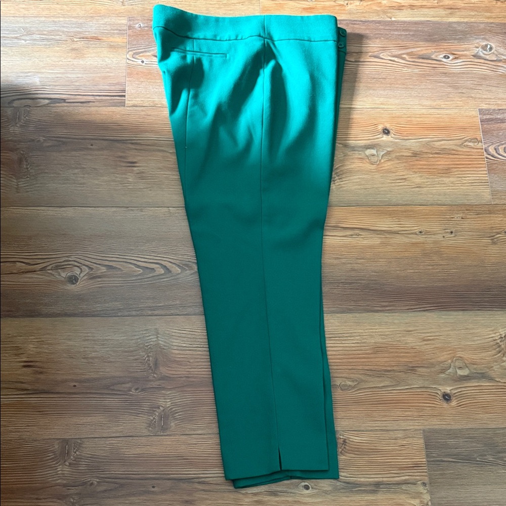 Talbots Green Cropped Dress Pants